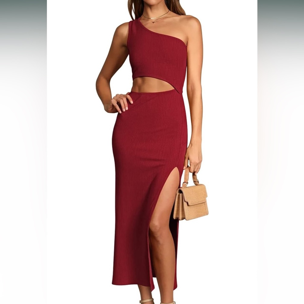 One Shoulder Cutout Dress